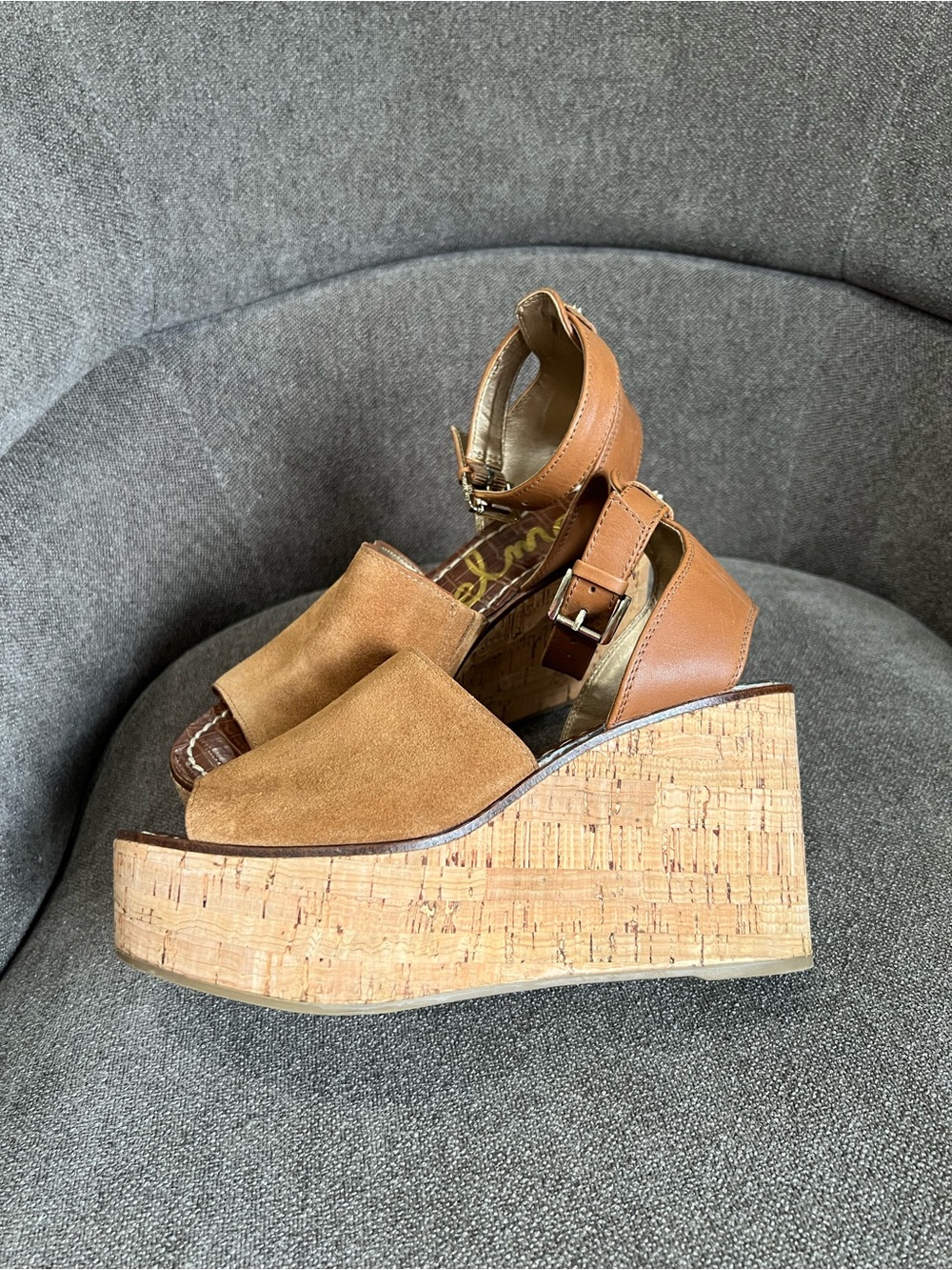 Sam Edelman platform suede Devin sandals size 7